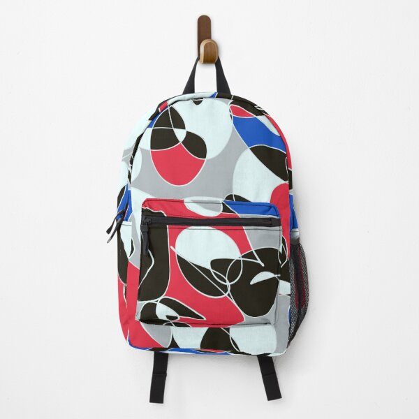 Item preview, Blue Red Gray Line Abstract Art  designed and sold by hopecope.