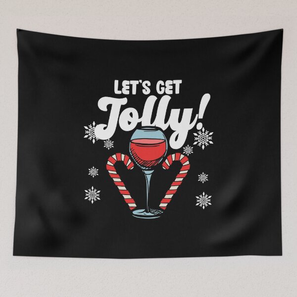 Item preview, Let’s Get Jolly! | Wine Lovers Christmas List designed and sold by Dancing Dolphin Crafts.