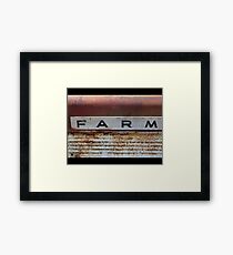 Farm Tractor Framed Print