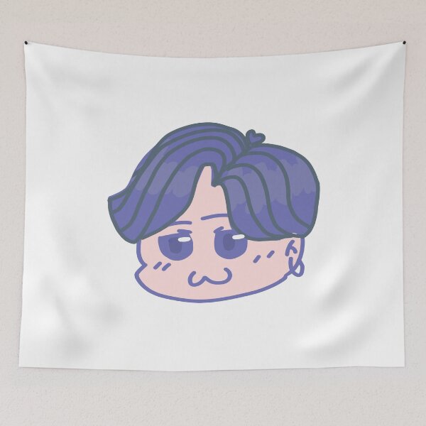 Item preview, Nunu Blue Hair Sticker | Digital Art designed and sold by GinaArtHut.