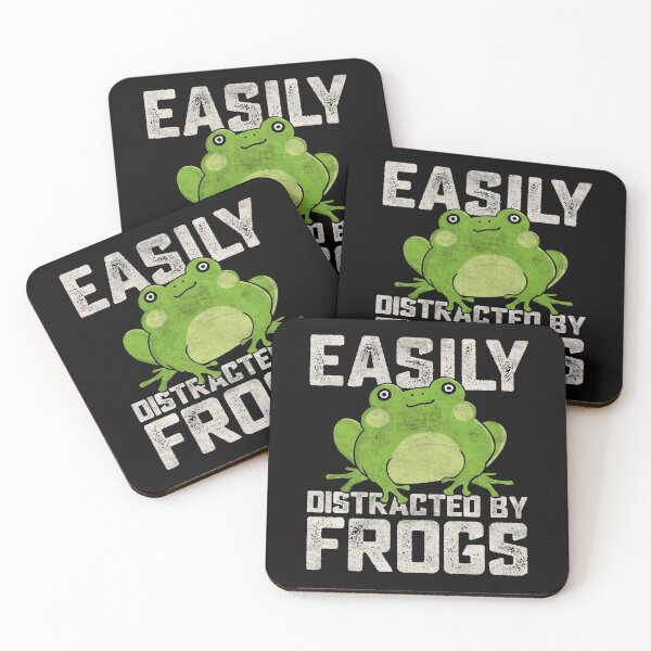 Item preview, Easily Distracted By Frogs Frog Lover Funny Gift Grunge Vintage Graphic  designed and sold by alenaz.