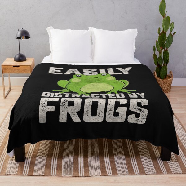Item preview, Easily Distracted By Frogs Frog Lover Funny Gift Grunge Vintage Graphic designed and sold by alenaz.