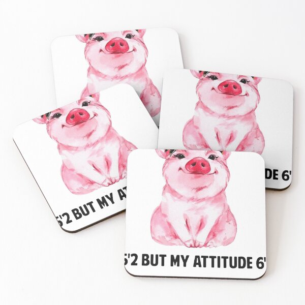 Item preview, 5'2 But My Attitude 6'1 Pink Pig designed and sold by KatiestoreDT.