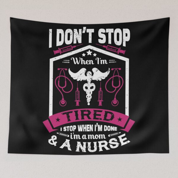 Item preview, Nurse Tired Don't Stop Mom designed and sold by Golden-place.