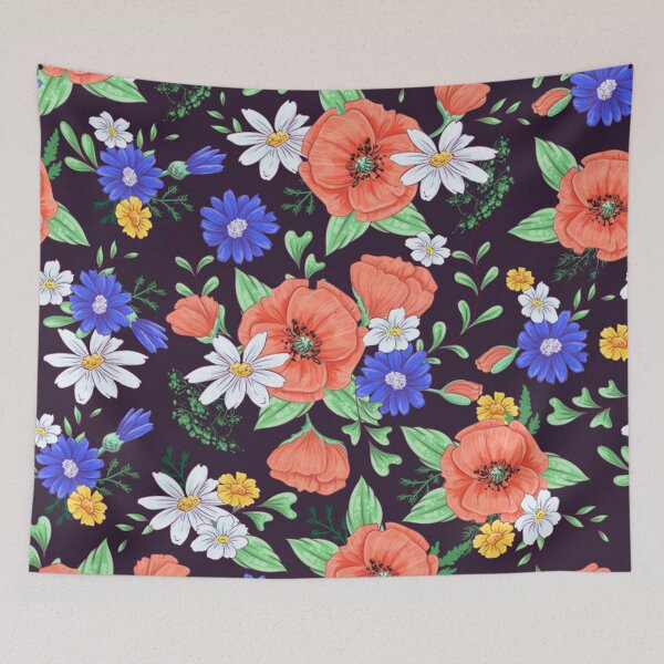 Item preview, Bright Colorful Flowers designed and sold by pugmom4.