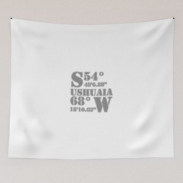 Item preview, Ushuaia - Latitude and Longitude designed and sold by CoolYule.