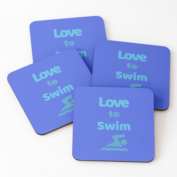 Item preview, Love to Swim, swim for fun or on a team, improves skill and happiness  designed and sold by Rozlar.