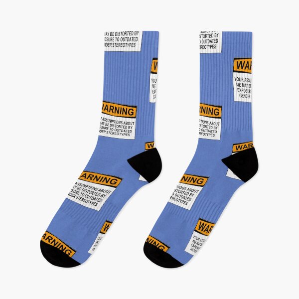 Item preview, WARNING: YOUR ASSUMPTIONS ABOUT ME MAY BE DISTORTED BY EXPOSURE TO OUTDATED GENDER STEREOTYPES designed and sold by Rob Price.
