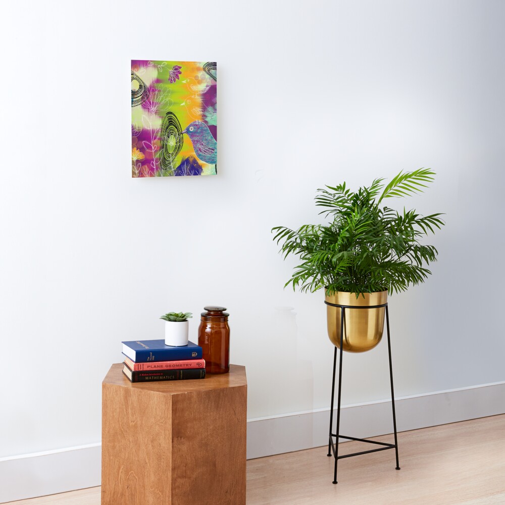 Bird Totem Mounted Print