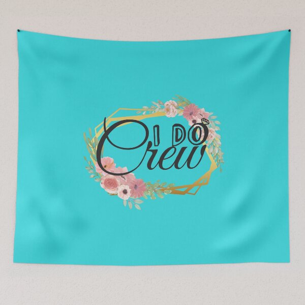 Item preview, Bridesmaid Crew with Gold Flora Frame designed and sold by NewTrendings.
