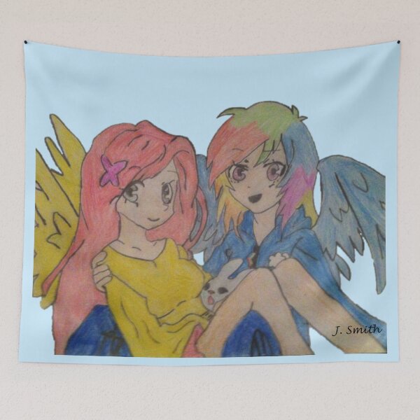 Item preview, RainbowShy/ FlutterDash designed and sold by Jay Ackerman.