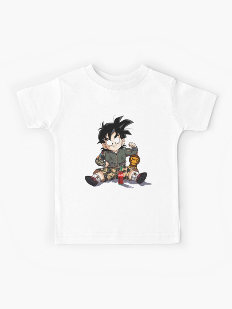Camiseta para niños «Dragon Ball Supreme Bape Goku Goten Gohan Vegeta  Accesorios» de Shanekanarkevic | Redbubble