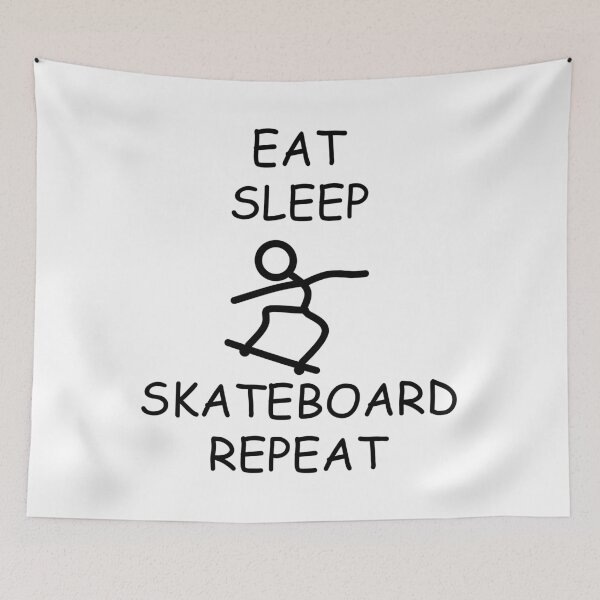 Item preview, EAT SLEEP SKATEBOARD REPEAT designed and sold by DomGDesign.