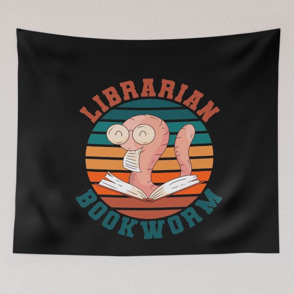 Item preview, Librarian Bookworm Funny Book Lovers Gift designed and sold by Hema Thilakaratne.