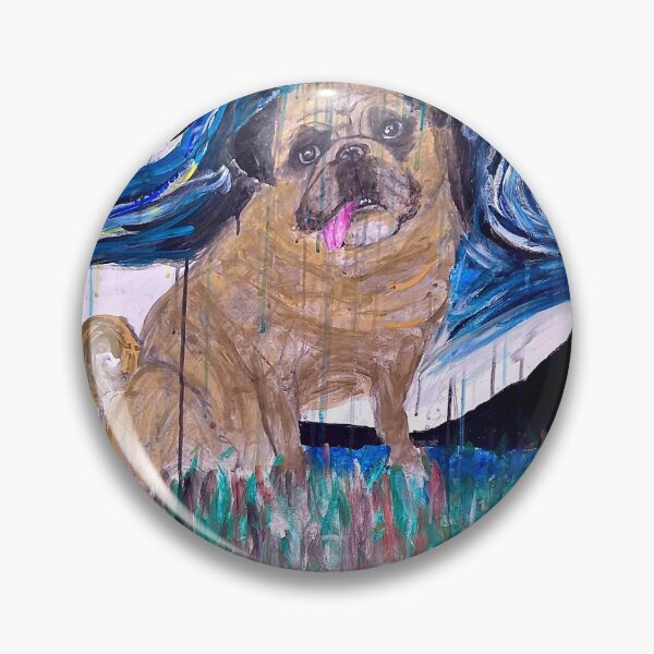Item preview, Starry Night Pug designed and sold by Katy Cable.