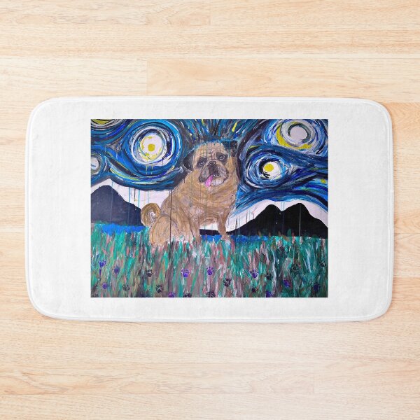 Item preview, Starry Night Pug designed and sold by Katy Cable.