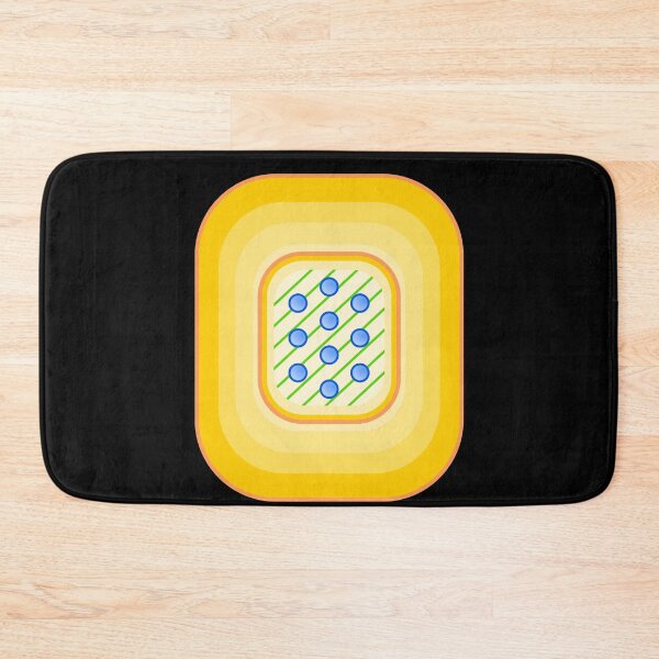 Item preview, Yellow Rounded Rectangles Blue Dots designed and sold by artfulnotebook.