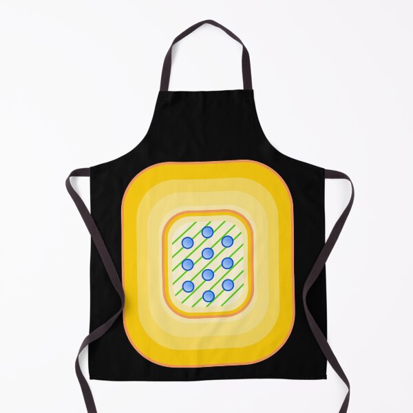 Item preview, Yellow Rounded Rectangles Blue Dots designed and sold by artfulnotebook.