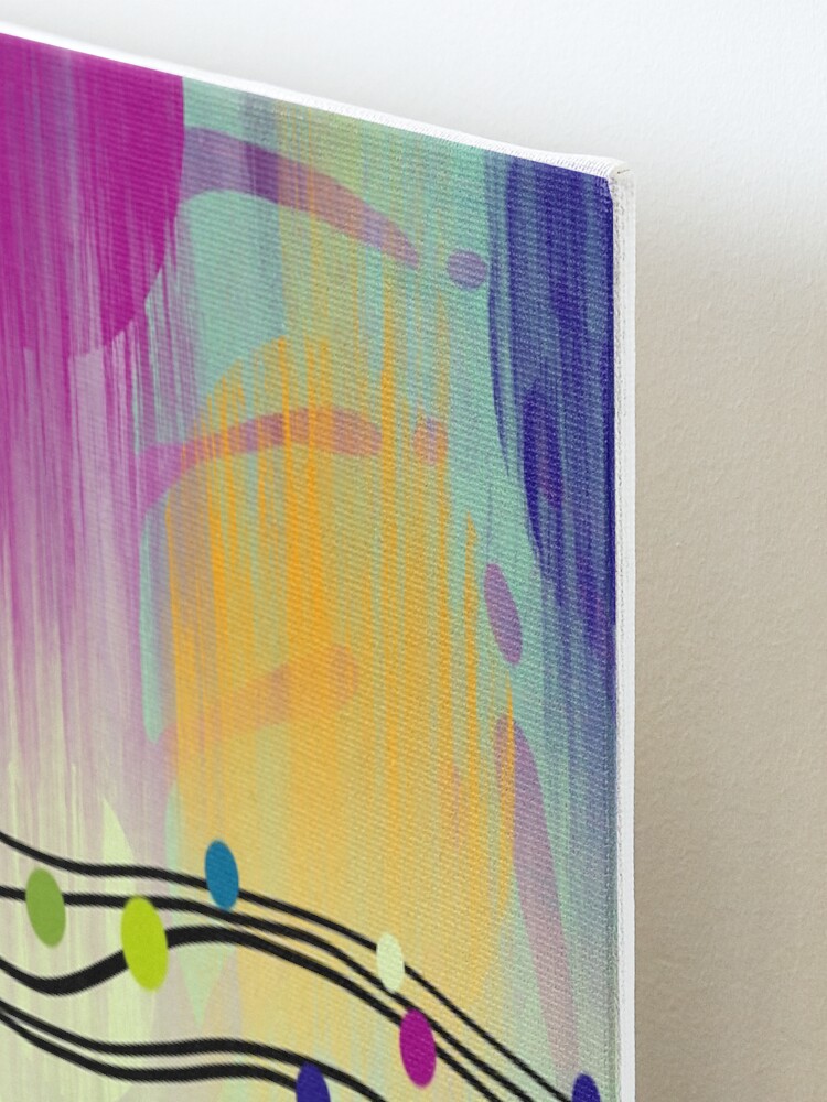 Alternate view of Dot River Mounted Print