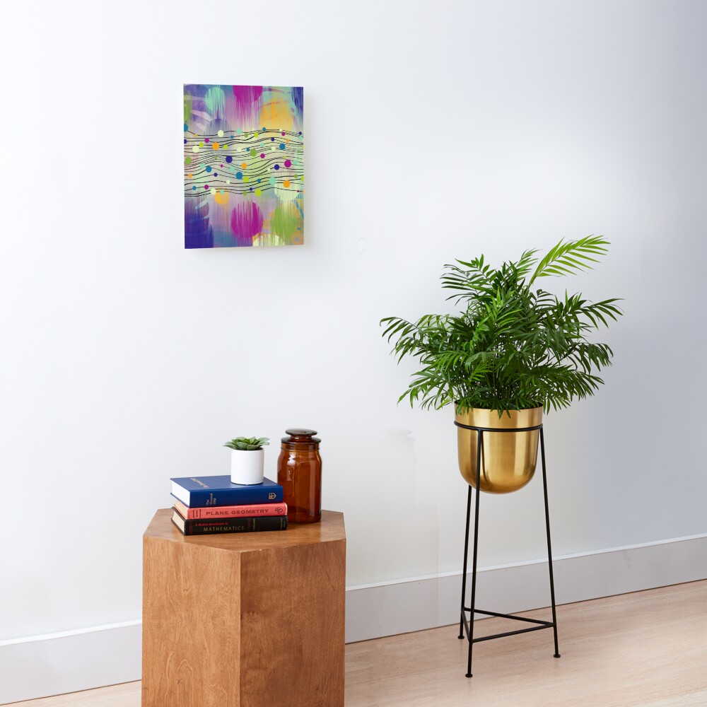 Dot River Mounted Print
