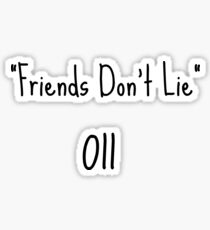 Stranger Things "Friends Don't Lie" Sticker