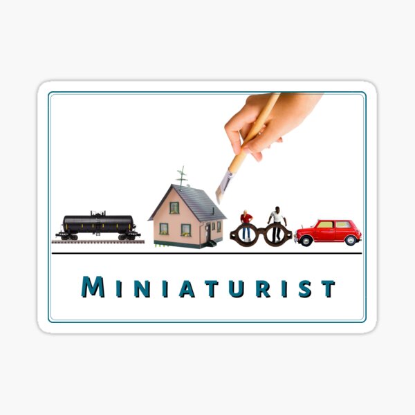 Item preview, Miniaturist Tshirt Tee Shirt Miniature Maker Hobbyist Cute Funny Kawaii Graphic Cartoony Design for Apparel Accessories Home Decor Skins Totes Bags Wall Art Stickers designed and sold by Rocbebe.