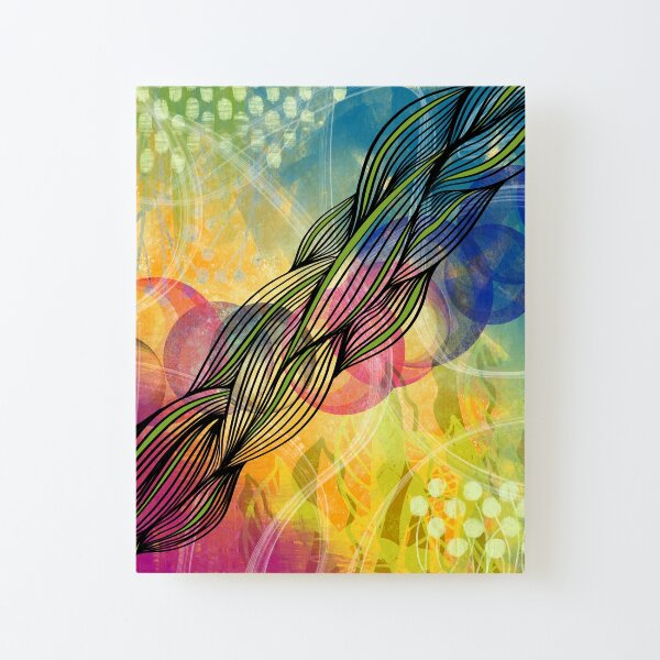Cosmic Twist Canvas Mounted Print