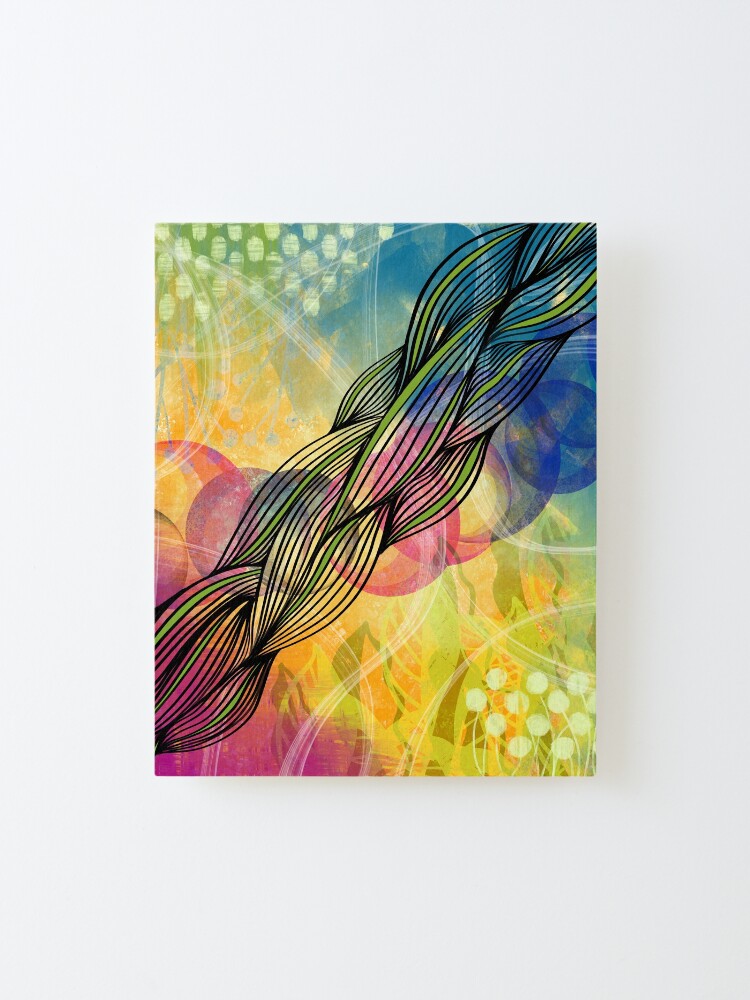 Alternate view of Cosmic Twist Mounted Print