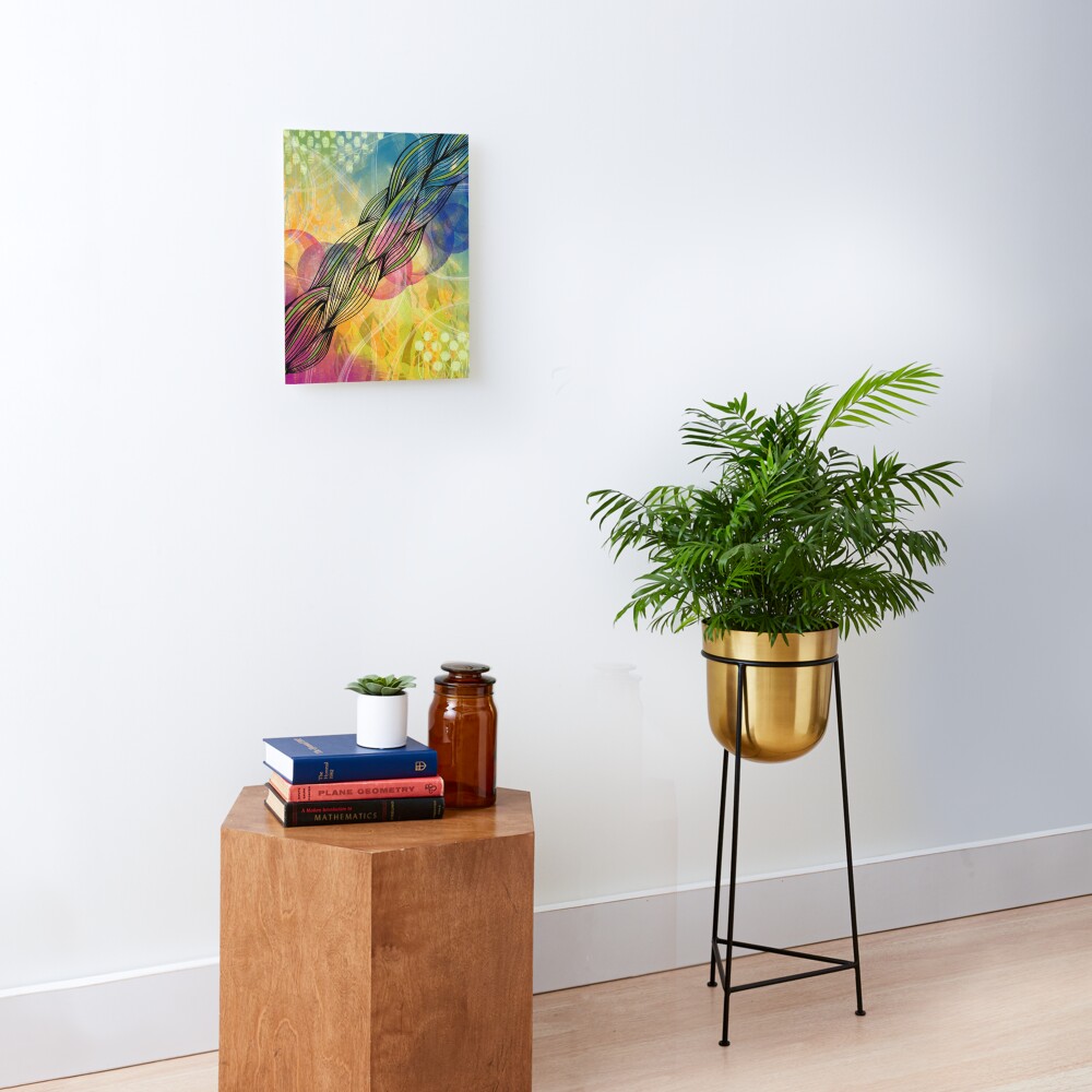 Cosmic Twist Mounted Print
