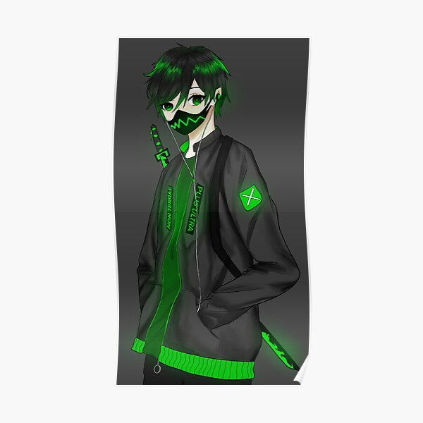 Anime Boy Neon Green