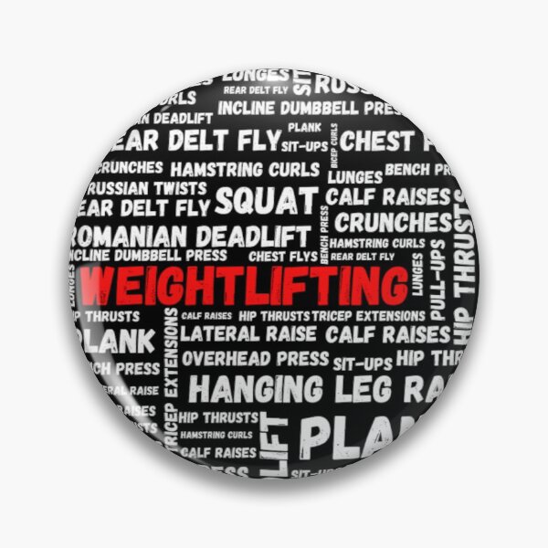 Item preview, Weightlifting Typography Box White - Funny Gym designed and sold by GymWearDepot.