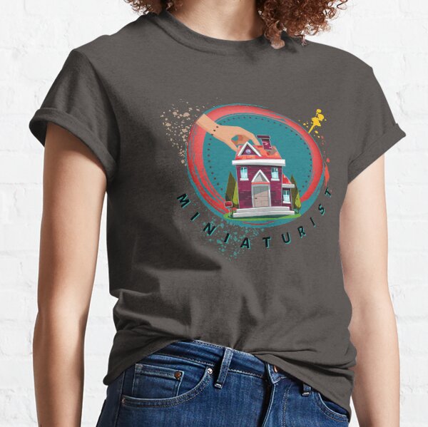 Item preview, Miniaturist Tshirt Tee Shirt Miniature Maker Hobbyist Cute Funny Kawaii Graphic Cartoony Design for Apparel Accessories Home Decor Skins Totes Bags Wall Art Stickers designed and sold by Rocbebe.