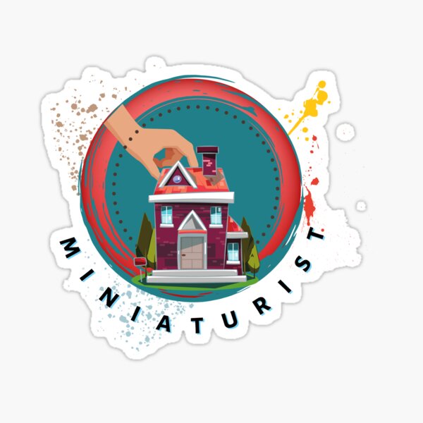 Item preview, Miniaturist Tshirt Tee Shirt Miniature Maker Hobbyist Cute Funny Kawaii Graphic Cartoony Design for Apparel Accessories Home Decor Skins Totes Bags Wall Art Stickers designed and sold by Rocbebe.