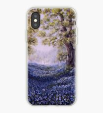 "Mary's Bluebells" - oil painting iPhone Case