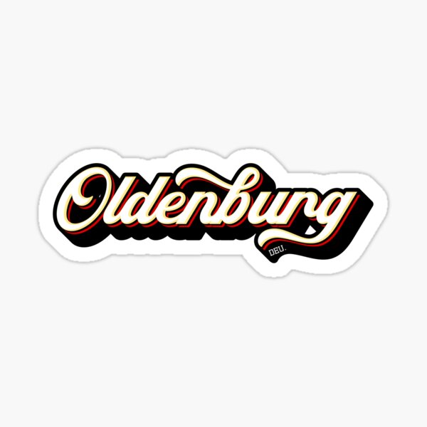 "Oldenburg Germany" Sticker for Sale by creativecaveman | Redbubble