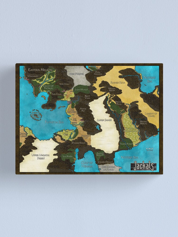 "Map of the Zaharets, the Land of Risings, from the Jackals Bronze Age