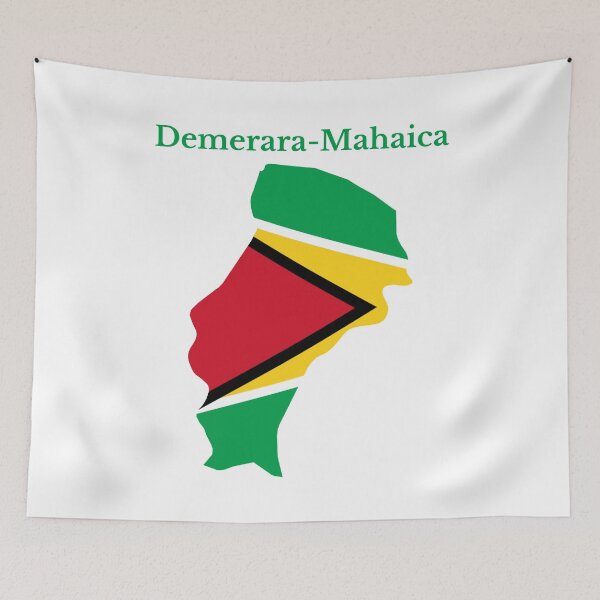 Item preview, Demerara Mahaica Region Map Design, Guyana. designed and sold by marosharaf.