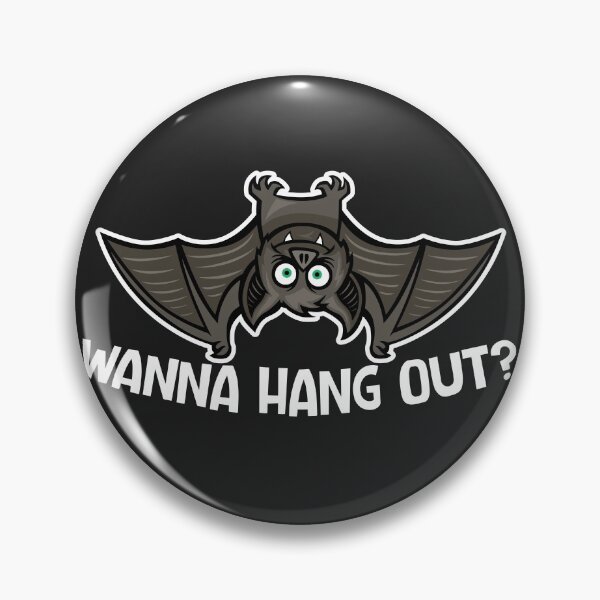 Item preview, Funny Bat Wanna Hang Out? // Cute Halloween designed and sold by SLAG-Creative.