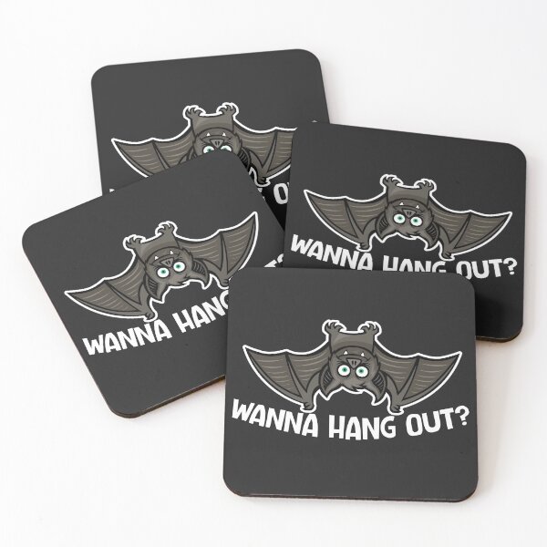 Item preview, Funny Bat Wanna Hang Out? // Cute Halloween designed and sold by SLAG-Creative.
