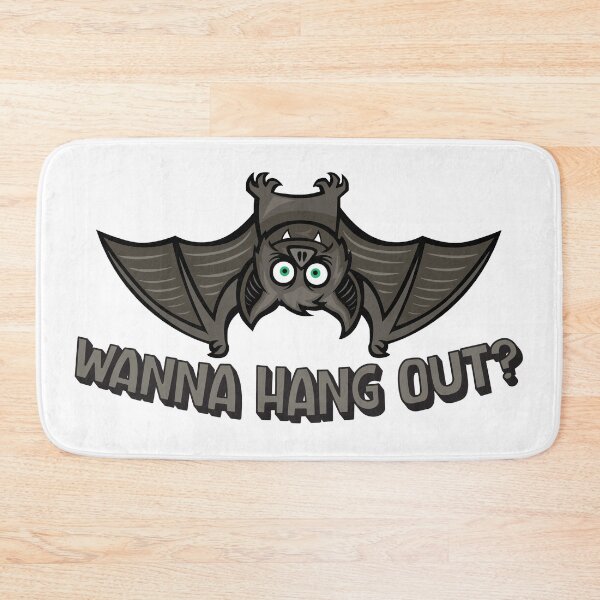 Item preview, Funny Bat Wanna Hang Out? // Cute Halloween designed and sold by SLAG-Creative.
