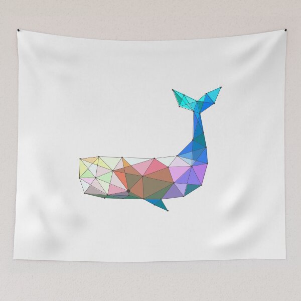 Item preview, Geometric Whale designed and sold by sanashibata.