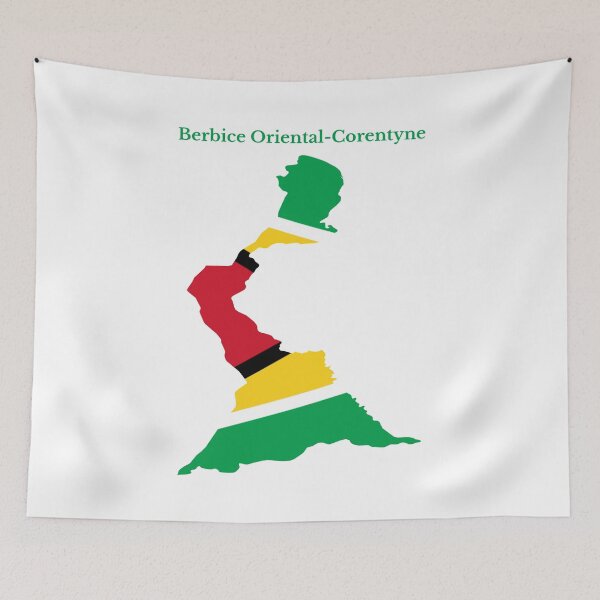 Item preview, East Berbice Corentyne Region Map Design, Guyana. designed and sold by marosharaf.