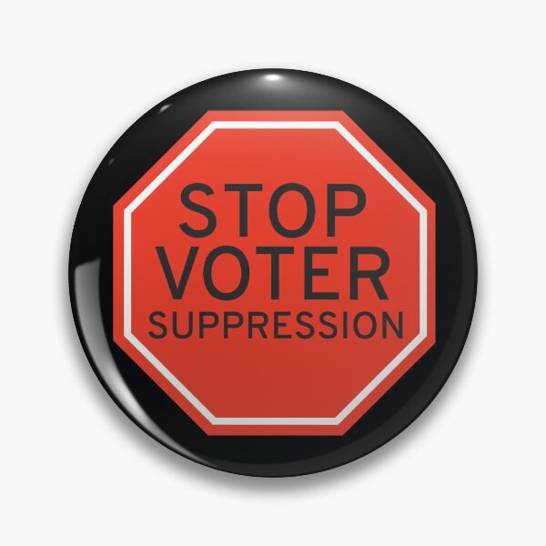 Item preview, Stop Voter Suppression designed and sold by syarifahrasul.