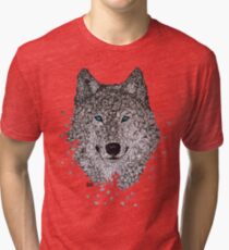 Vector Wolf Tri-blend T-Shirt