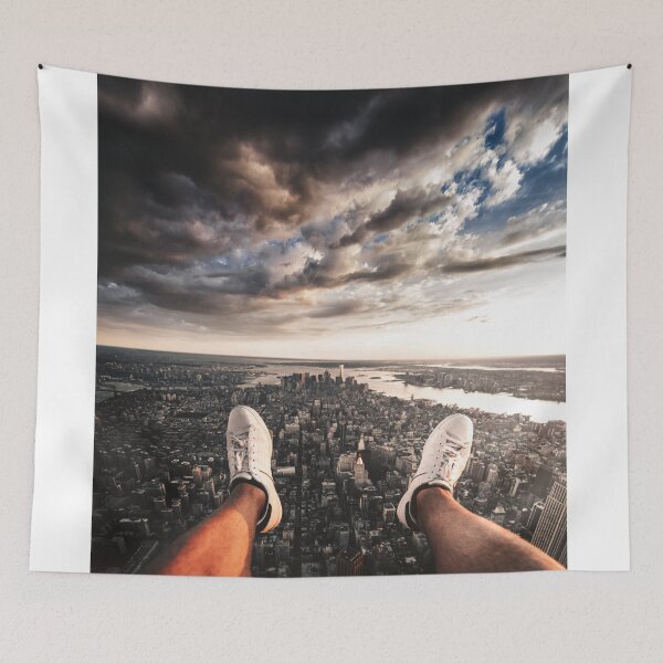 Item preview, man flying over manhattan designed and sold by franckreporter.