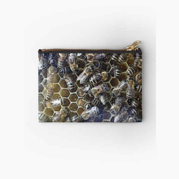 Item preview, digitally manipulated bees on honeycomb designed and sold by SarahDownunder.