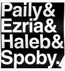 PLL Ships - white text Poster