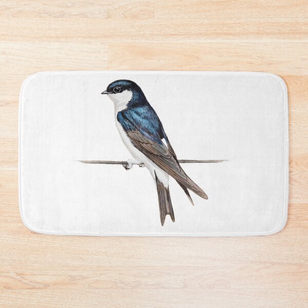 Item preview, White-bellied feather-footed swallow (scientific name: Delichon urbicum), also known as feather-footed swallow designed and sold by zenger2021.