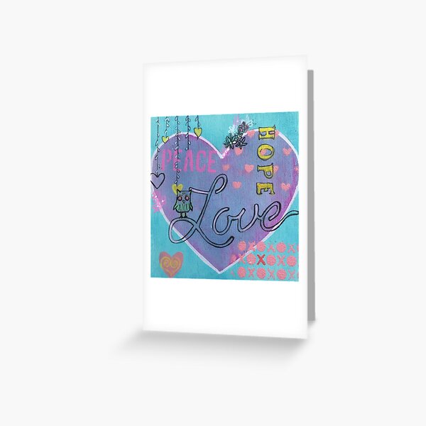 Love Hope Peace Greeting Card
