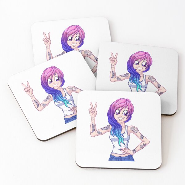 Item preview, Cartoon tatto girl chilling designed and sold by Yellogo.